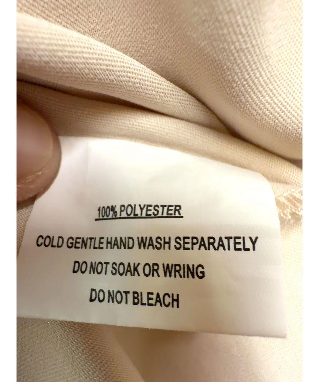 HELLO MOLLY Cream Colour, size UK XS — label