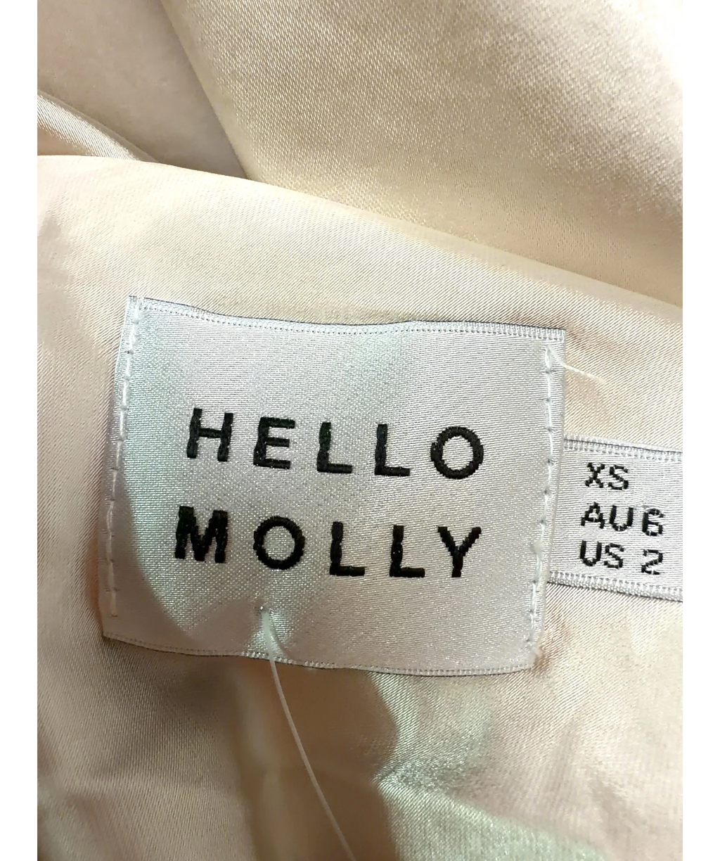 HELLO MOLLY Cream Colour, size UK XS — care label