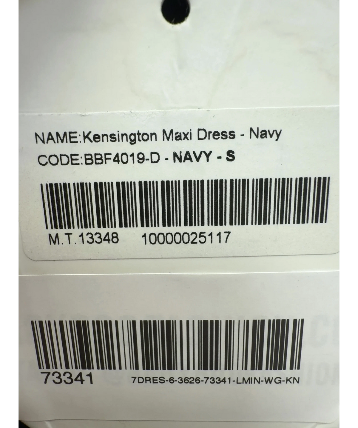 Babyboo navy Kensington Maxi Dress, size UK S — care label
