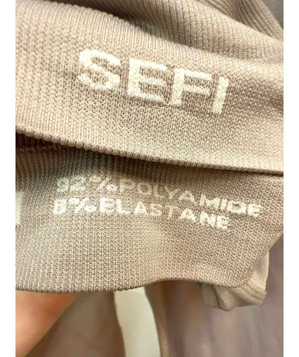 SEFI Beige Colour, size UK XS/S — label