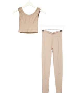 SEFI Beige And Cream Ribbed Set UK XS