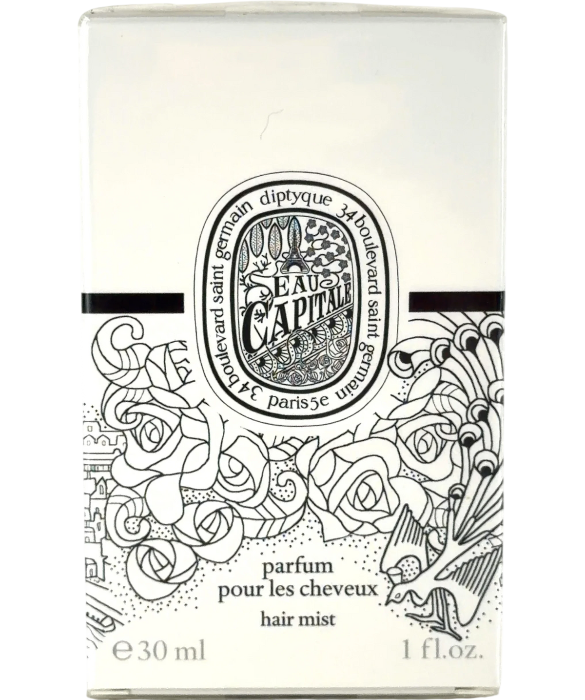 Diptyque Eau Capitale Hair Mist, size 30ml — front