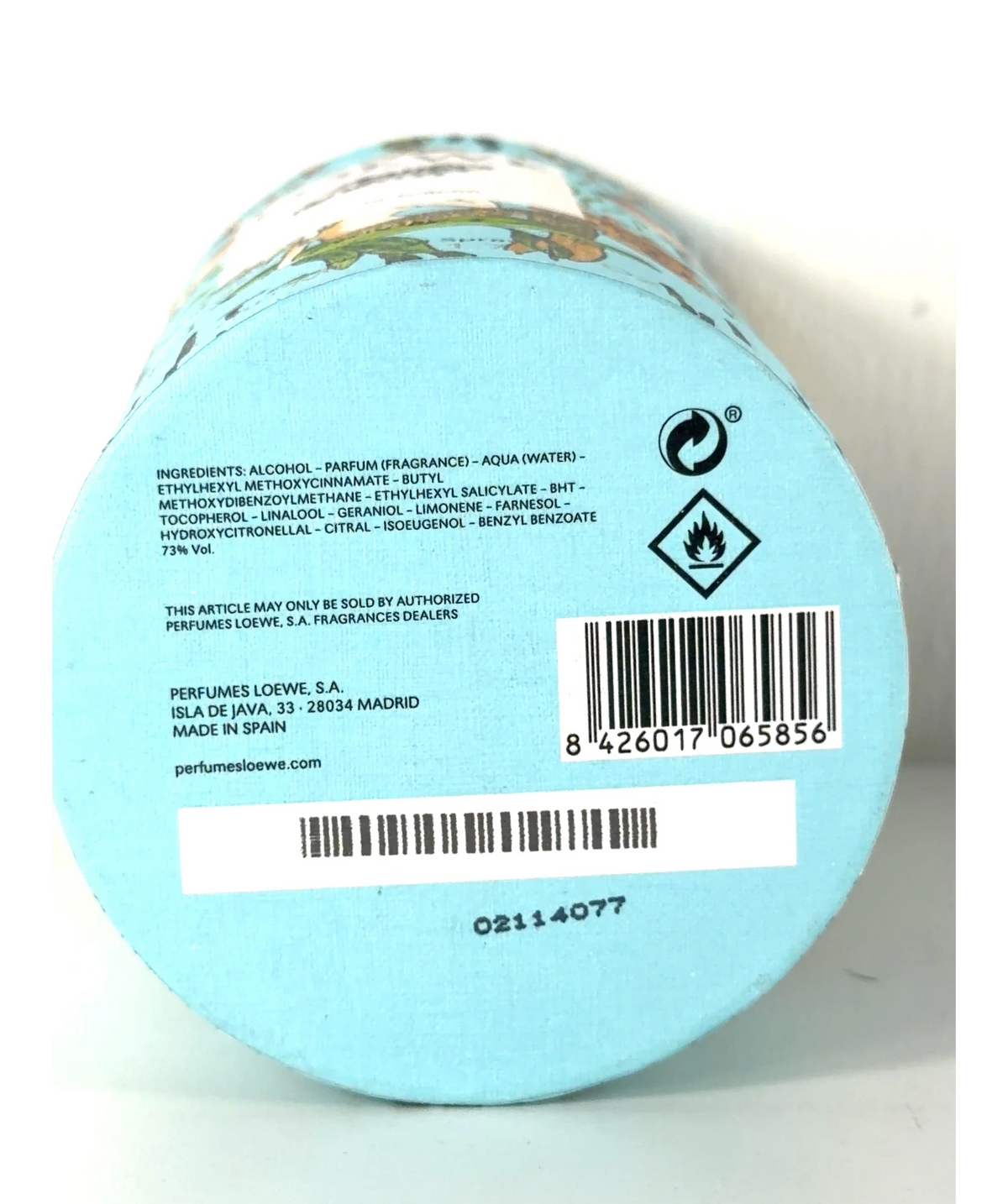 Loewe Paula's Ibiza Eau de Toilette, size 50ml — fabric detail