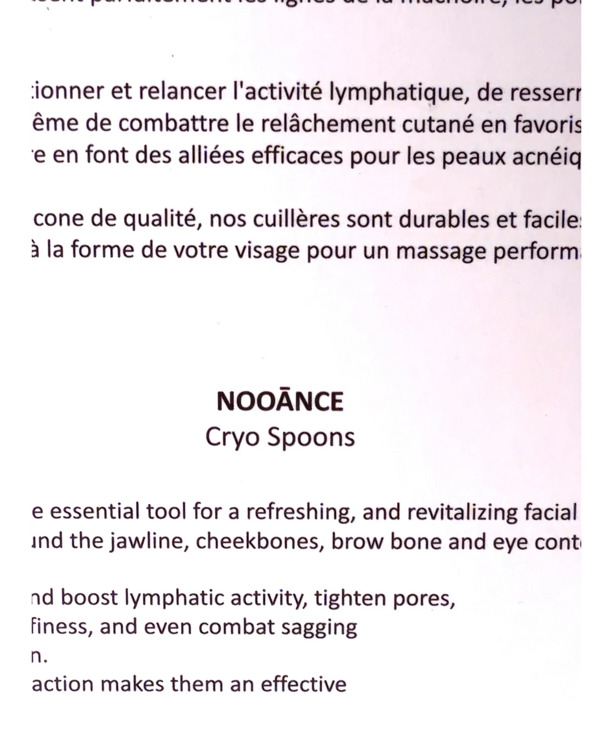 NOOĀNCE Shade — care label