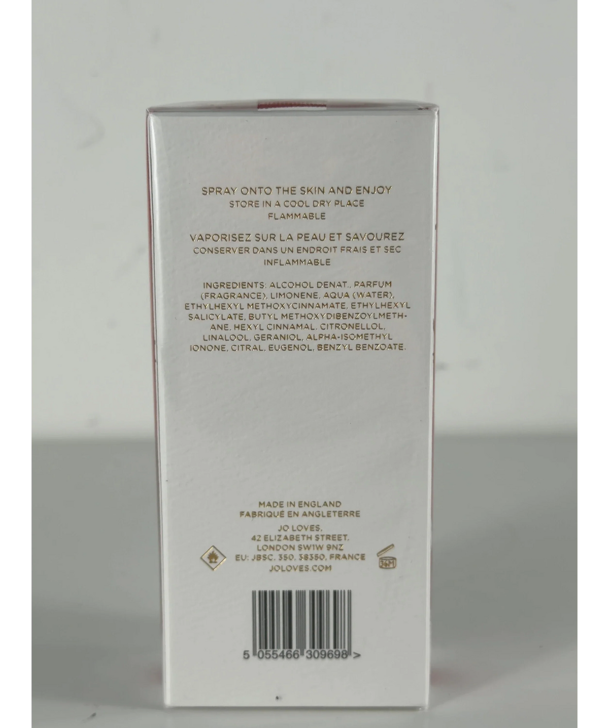 Jo Loves  Pomelo Oud Eau de Parfum 100ml — Ingredients