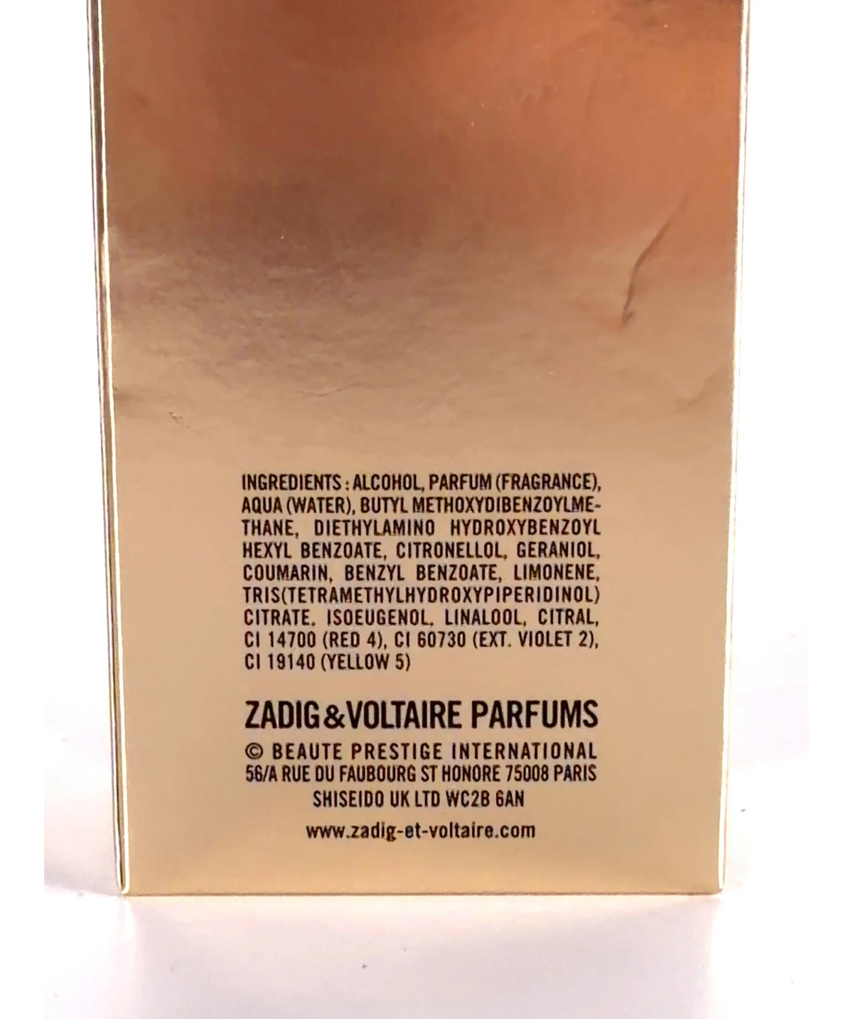 Zadig & Voltaire This Is Really Her EAU DE PARFUM INTENSE 50ml — Ingredients