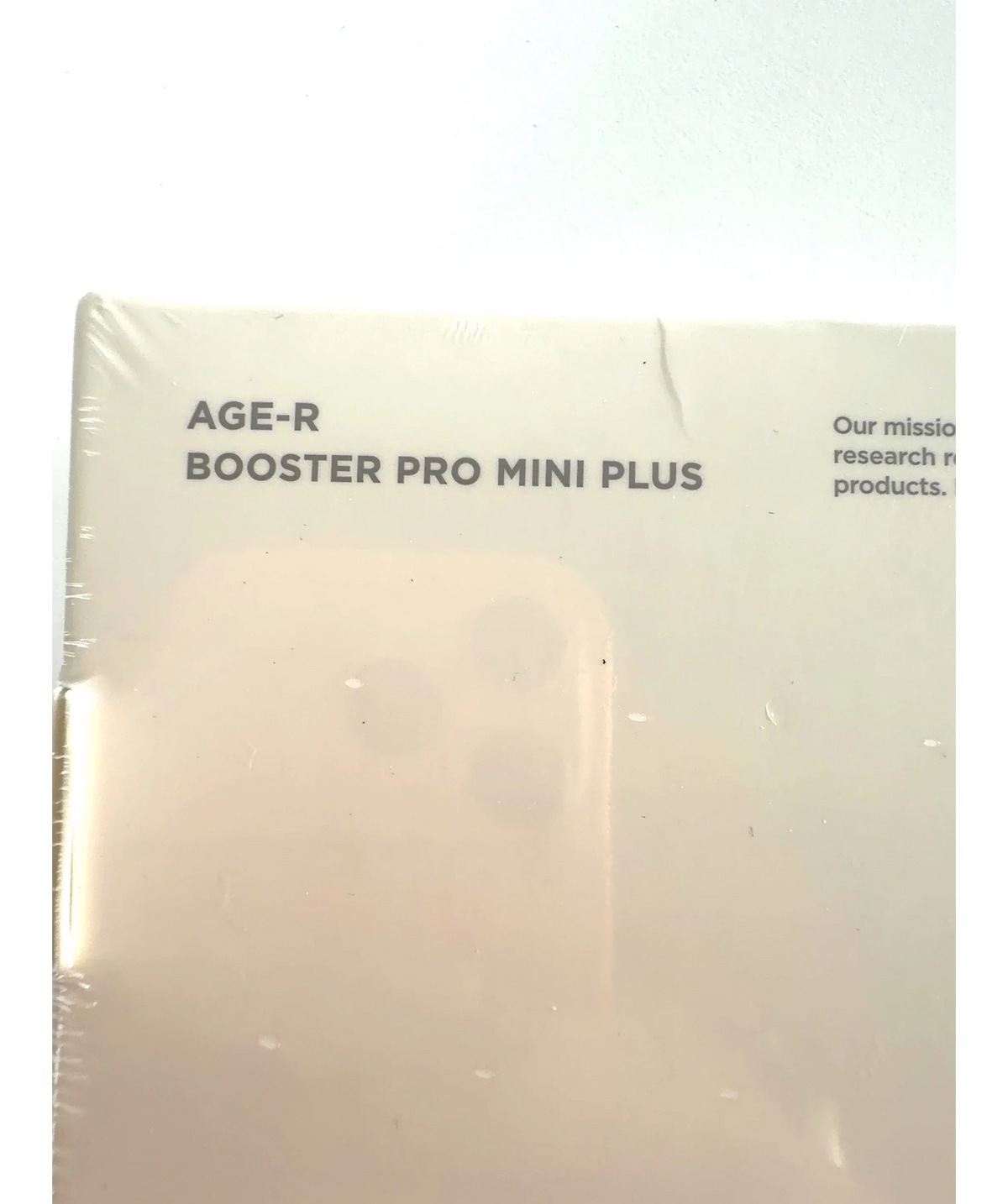 Medicube AGE-R Booster Pro Mini Plus — care label