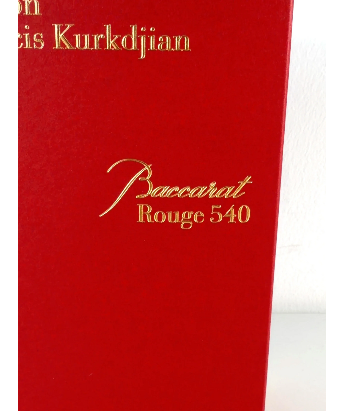 Maison Francis Kurkdjian Baccarat Rouge 540 Gold 70ml — Close up of shade