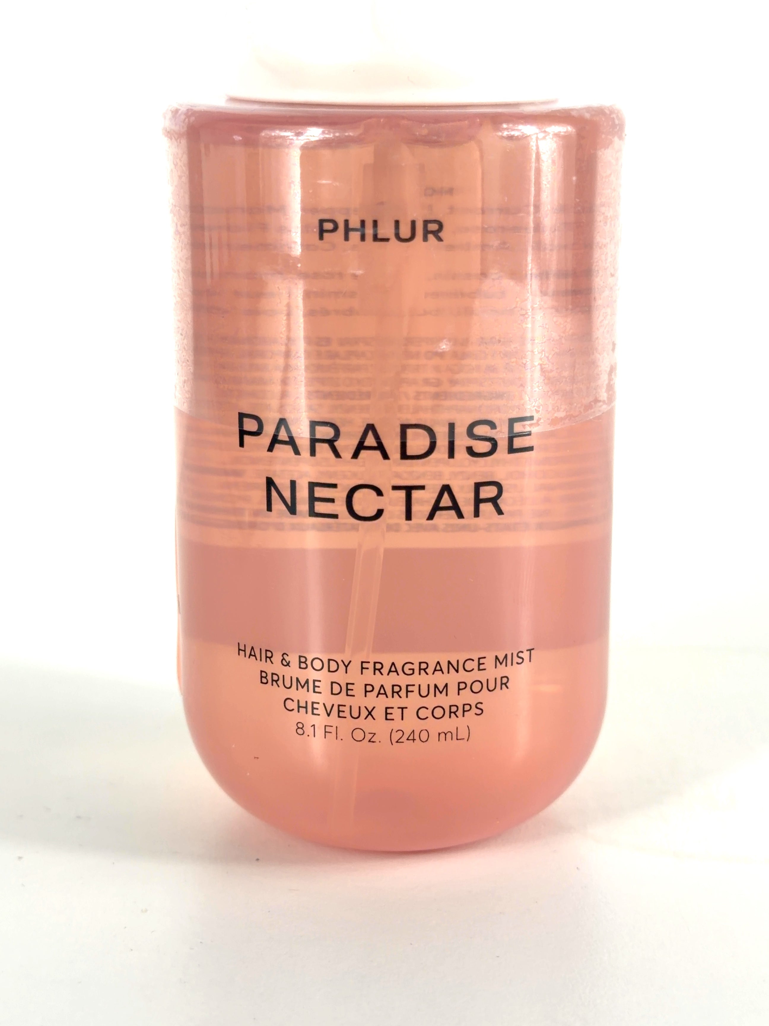 Phlur Paradise Nectar Hair & Body Fragrance Mist, size 240ml — care label