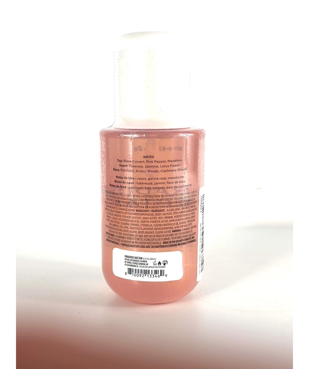 Phlur Paradise Nectar Hair & Body Fragrance Mist 240ml — Ingredients