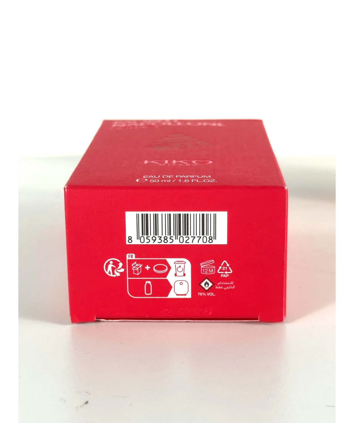 Kiko Scent Of Milan Eau De Parfum Montenapoleone District Red Cap 50ml — Batch number or expiry date