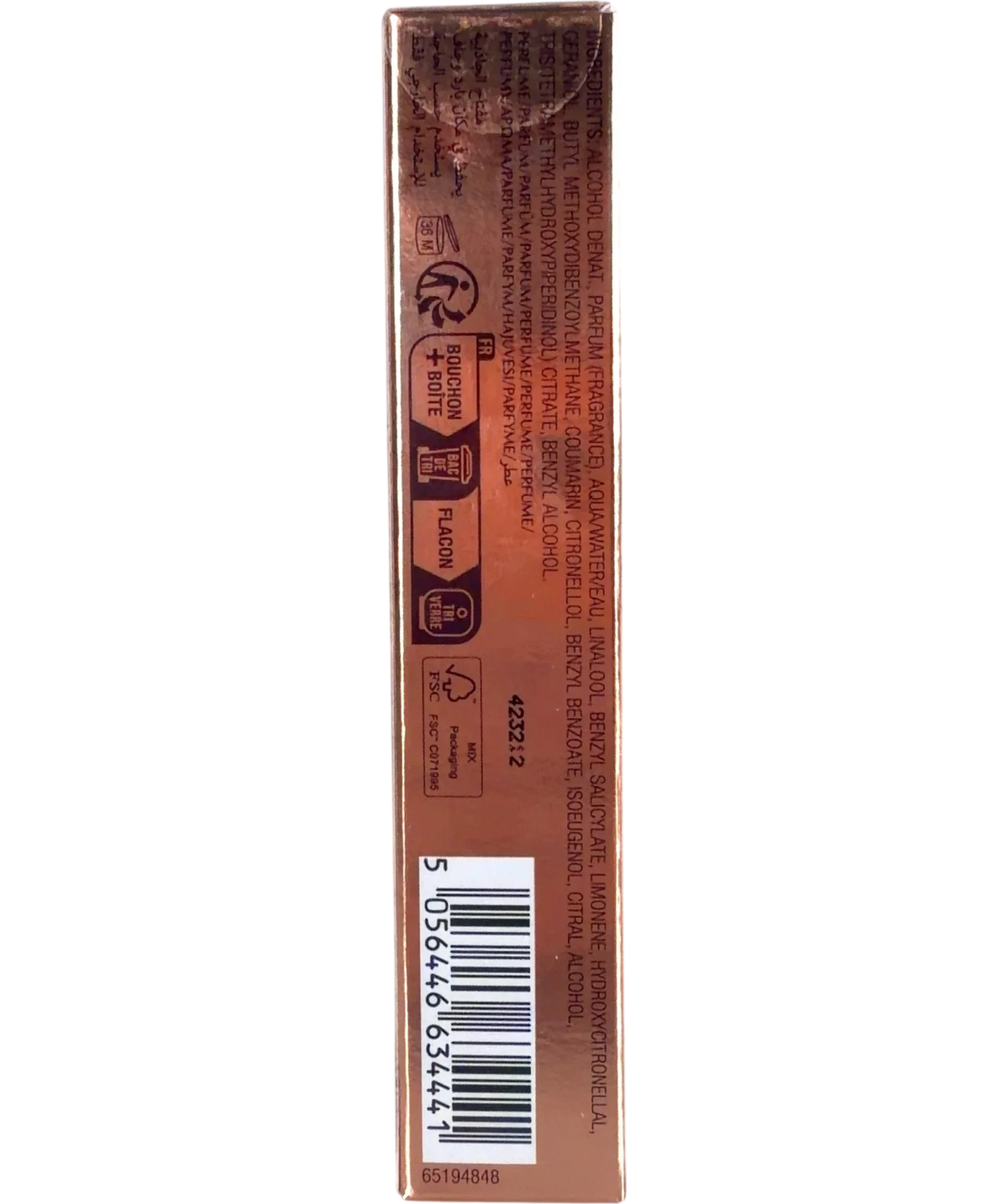 Charlotte Tilbury Gold Sun Symbol III Perfume Box 10ml — Back