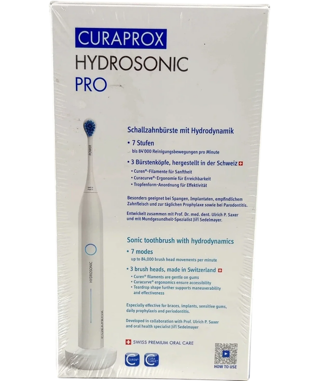 Curaprox Curaprox Hydrosonic Pro Dental Professional Sonic Toothbrush, size one — back