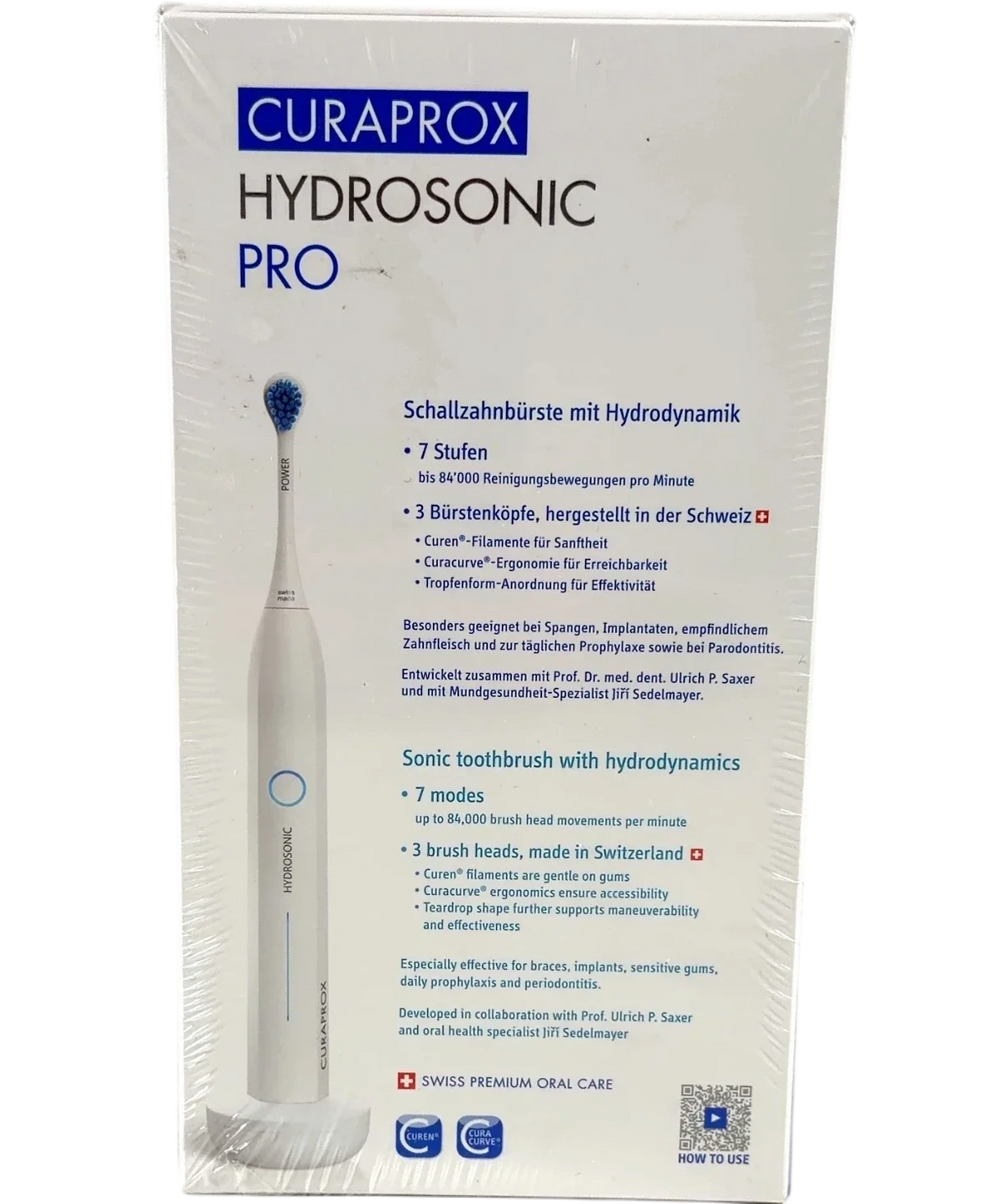 Curaprox Curaprox Hydrosonic Pro Dental Professional Sonic Toothbrush, size one — back