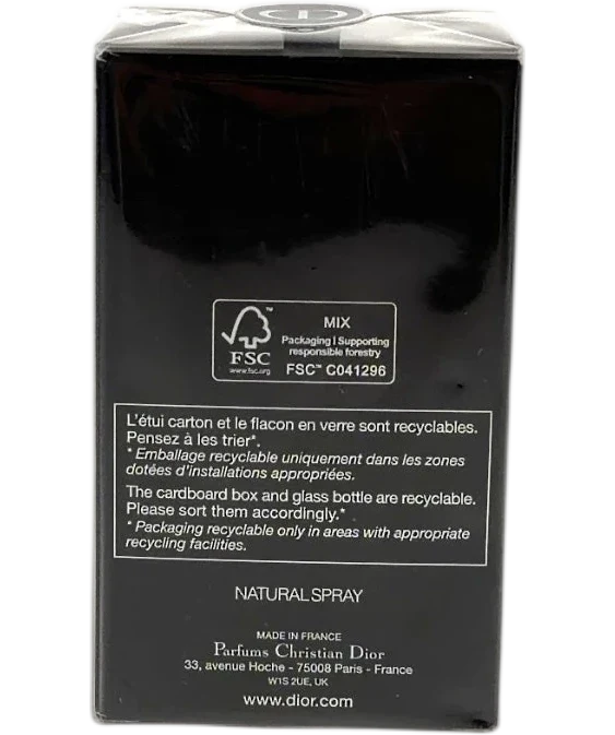 DIOR Homme Intense EDP 50ml — Back