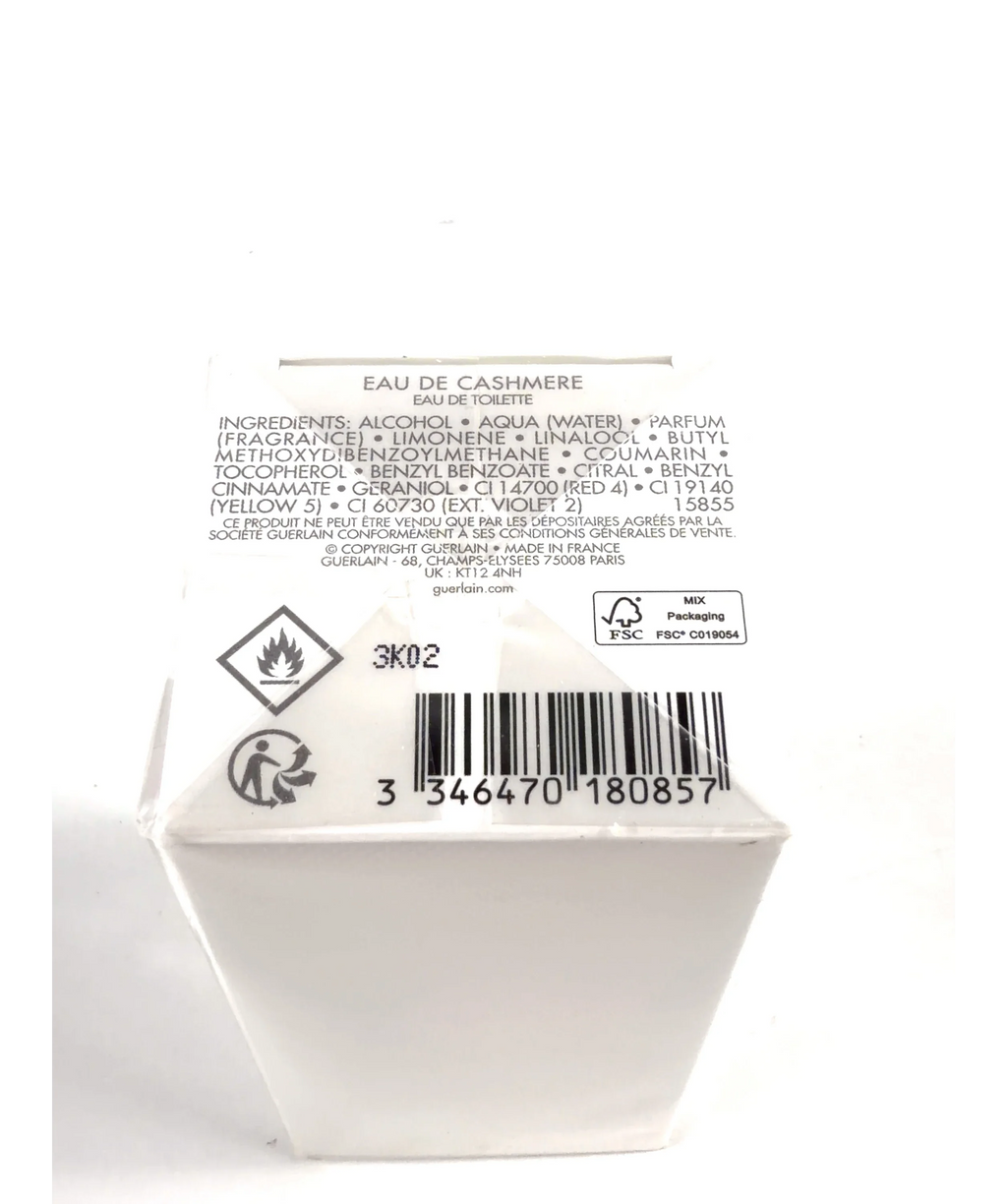Guerlain Eau de Cashmere Eau de Toilette 100ml — Ingredients