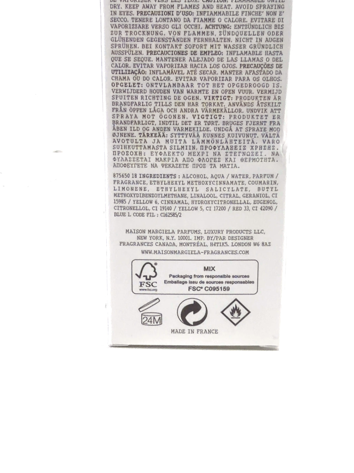 Maison Margiela Jazz Club, size 100ml — fabric detail