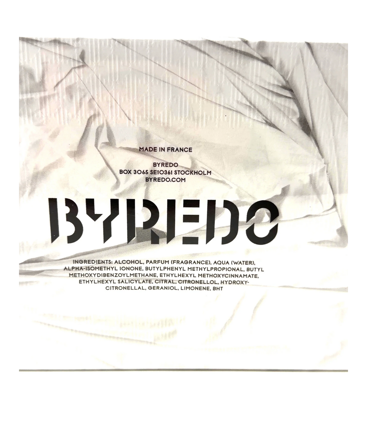 BYREDO Shade, size 100ml — label