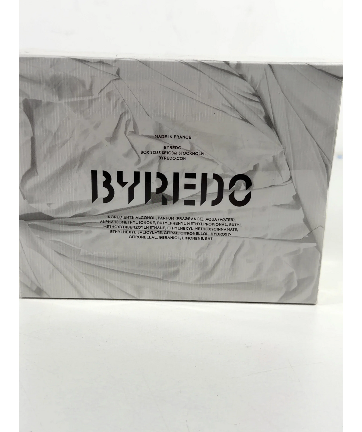 Byredo Blanche Wrinkled Perfume Box 100ml — Ingredients
