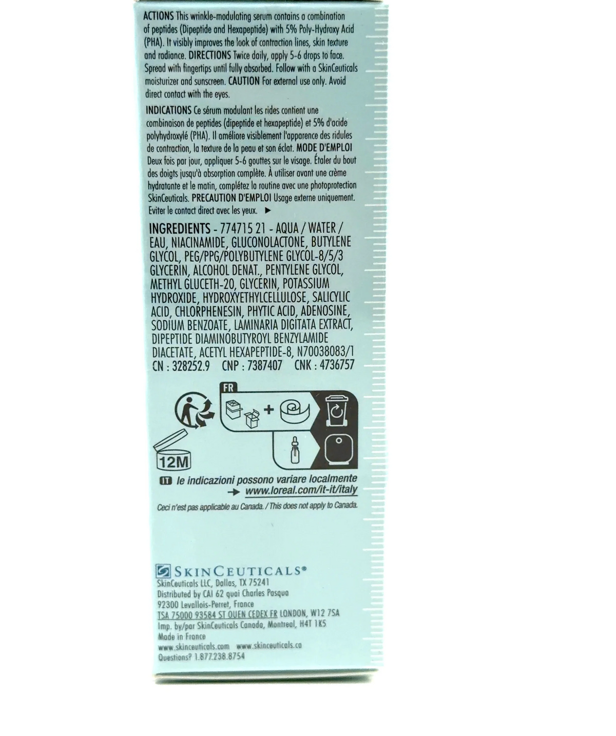skinceuticals SkinCeuticals P-TIOX Wrinkle-Modulating Peptide Serum 30ml, size 30ml — fabric detail