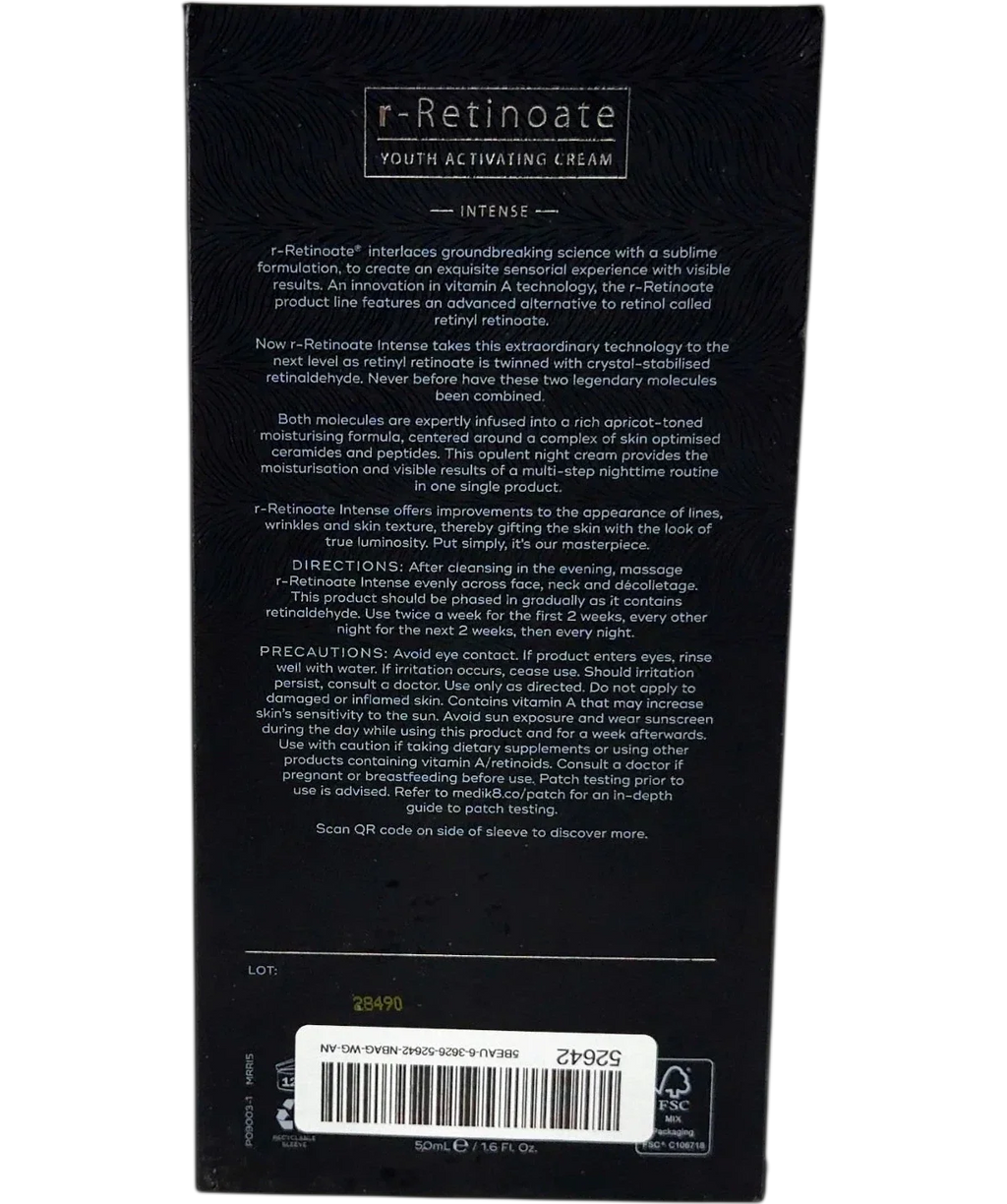 Medik8 r-Retinoate Intense Youth Activating Cream 50ml — Back