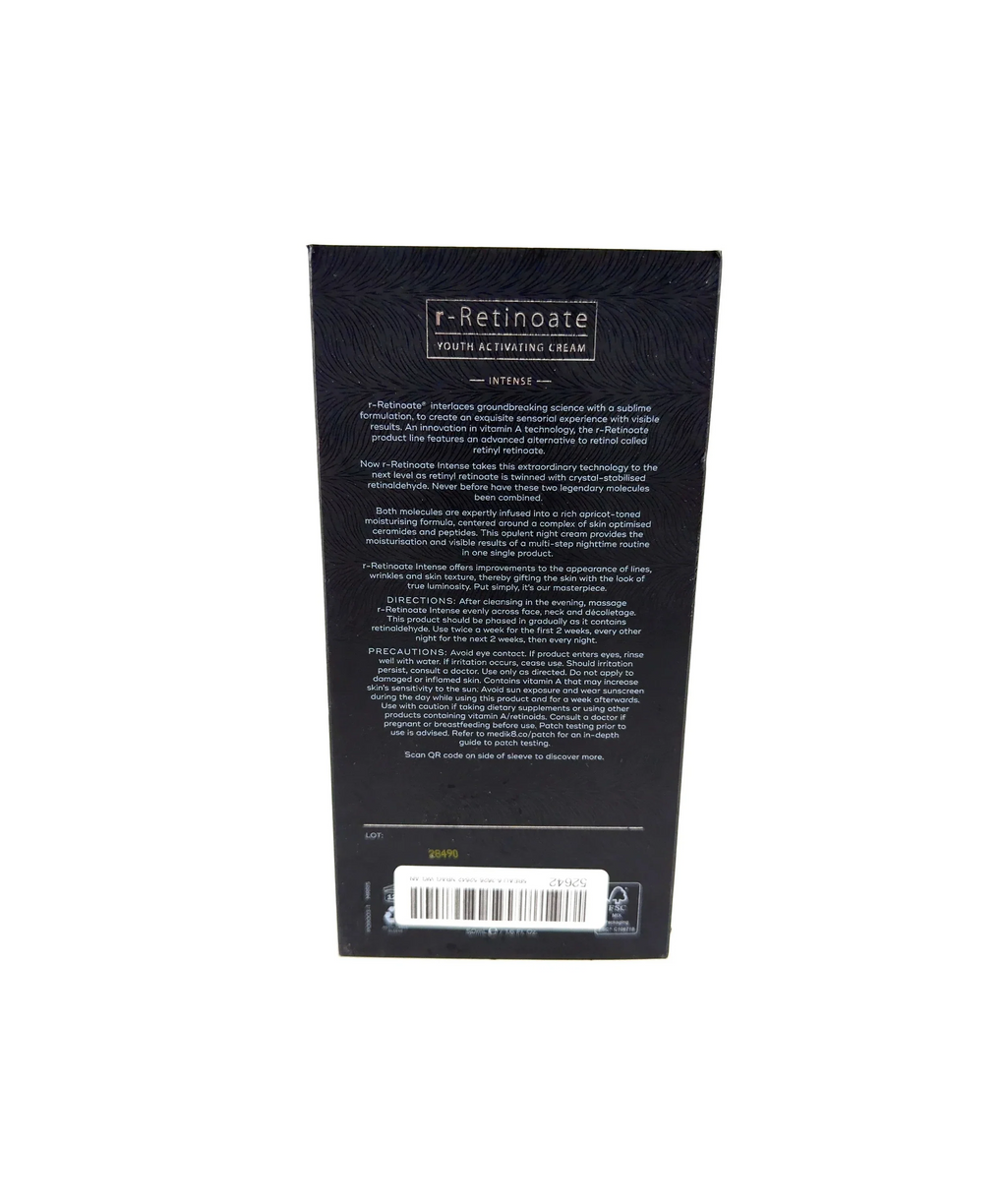 Medik8 r-Retinoate Intense Youth Activating Cream 50ml — Ingredients