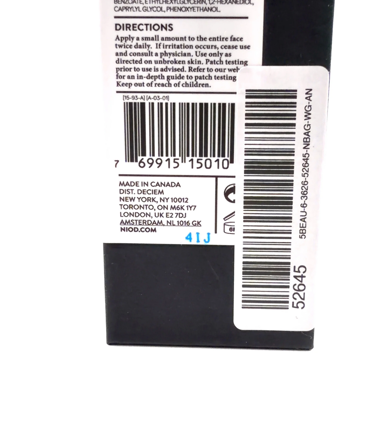 NIOD MULTI-MOLECULAR HYALURONIC COMPLEX, size 30ml — detail