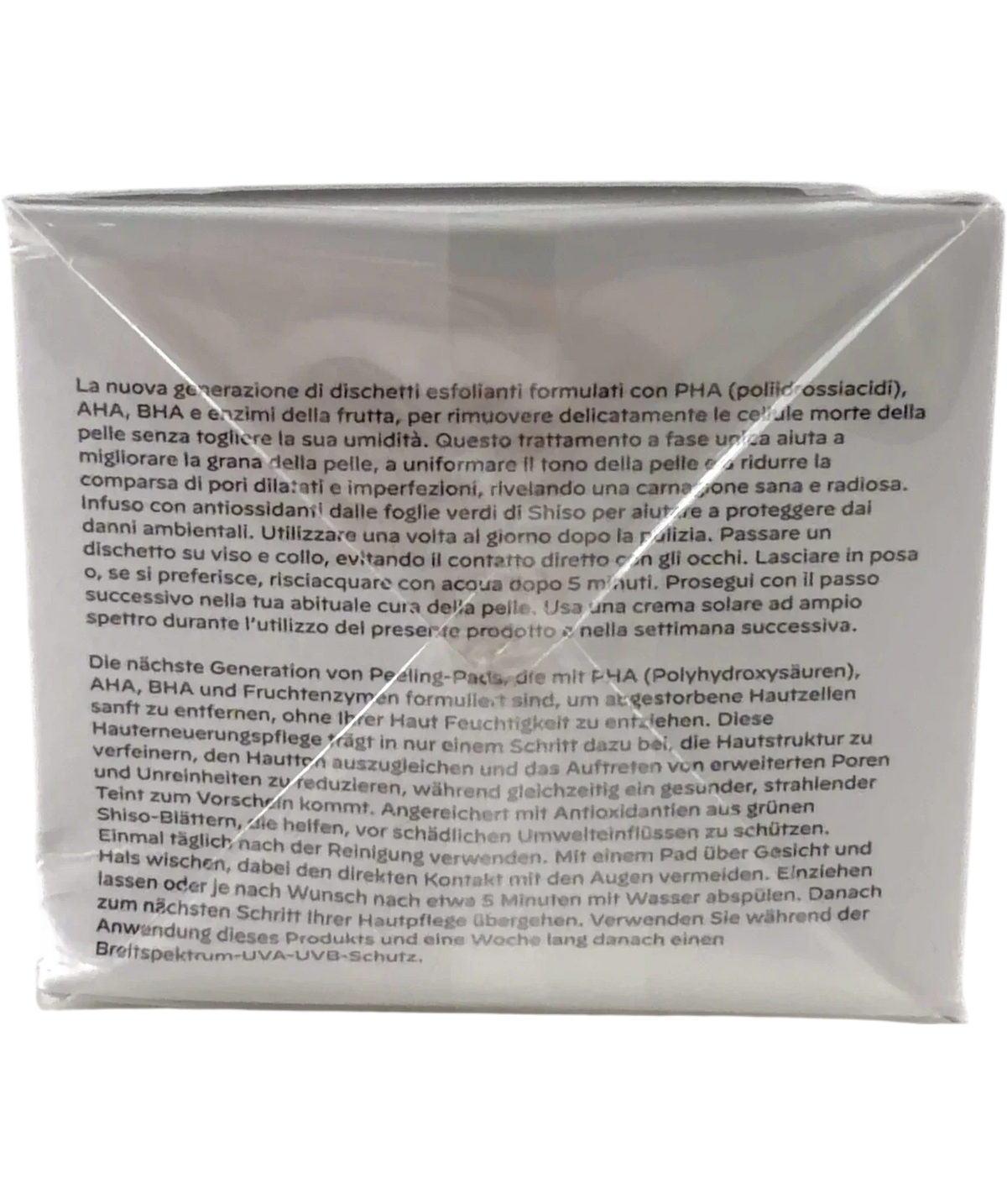 Zelens PHA+ RESURFACING FACIAL PADS, size 50pads — back