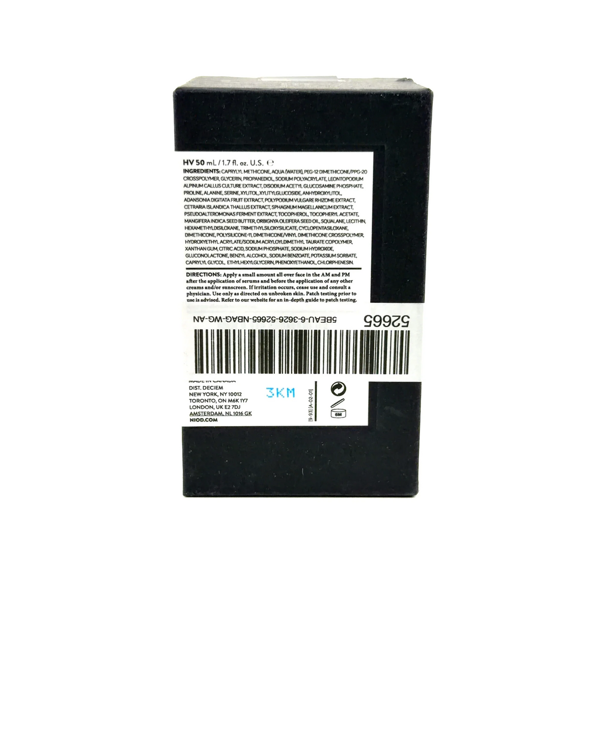 NIOD HYDRATION VACCINE, size 50ml — detail