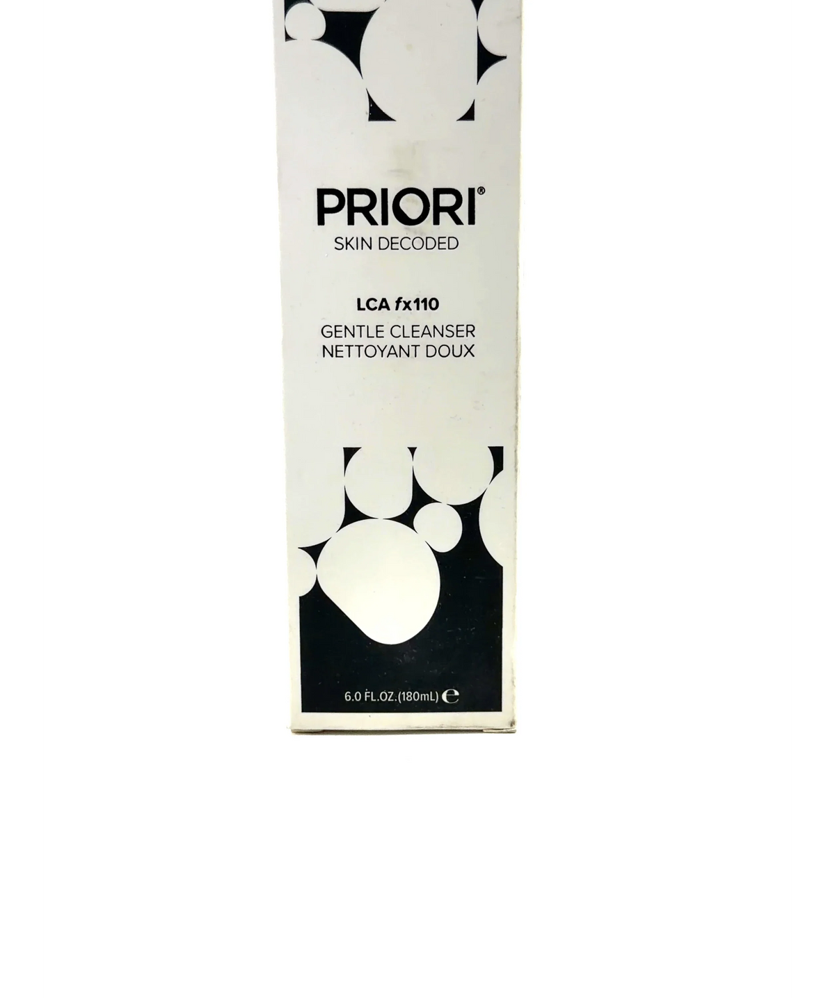 PRIORI LCA fx110 GENTLE CLEANSER, size 180ml — label