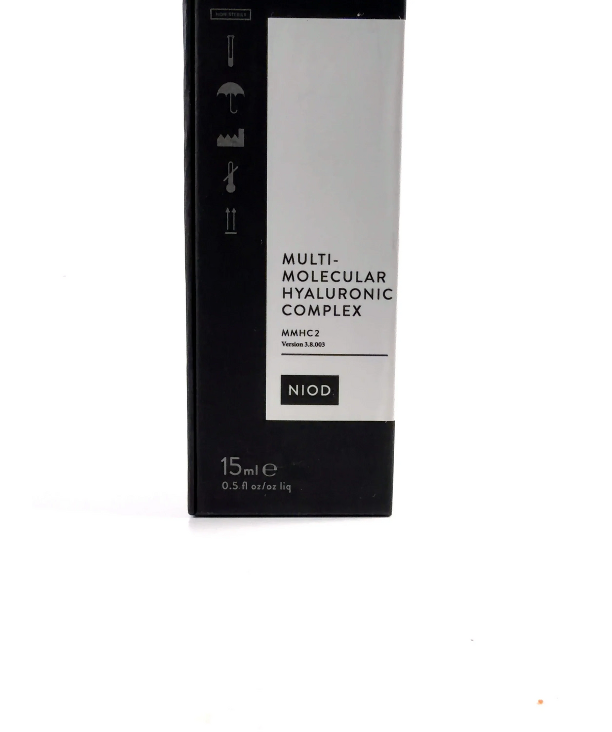 NIOD Multi-Molecular Hyaluronic Complex (MMHC2), size 15ml — care label