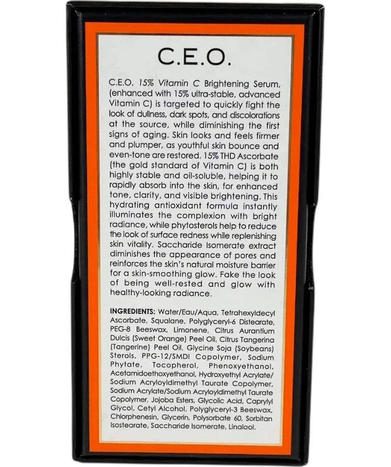Sunday Riley Sunday Riley C.E.O. 15% Vitamin C Brightening Serum 30ml, size 30ml — back