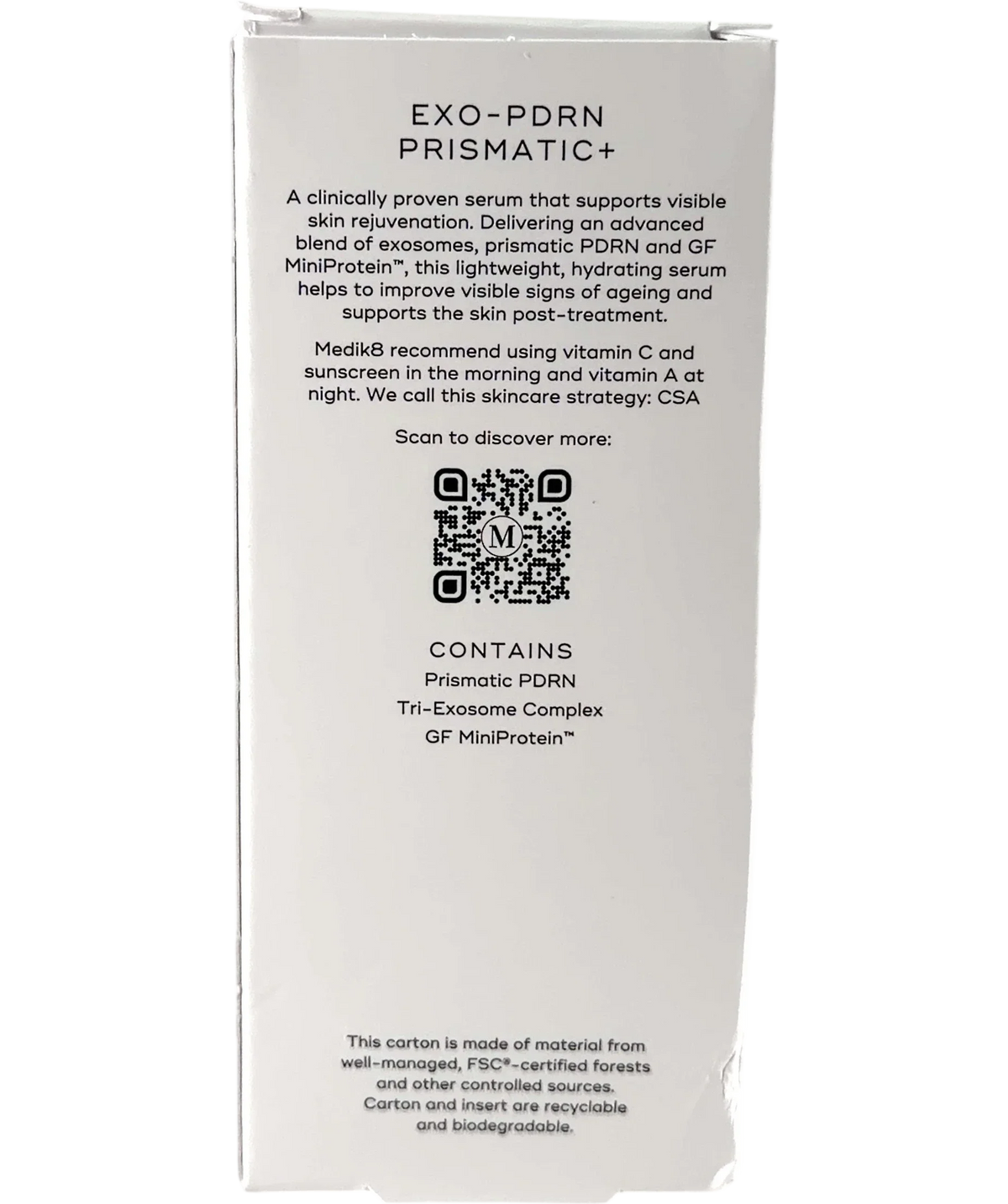 Medik8 Exo-PDRN Prismatic+ Youthful Vitality Serum 30ml — Back