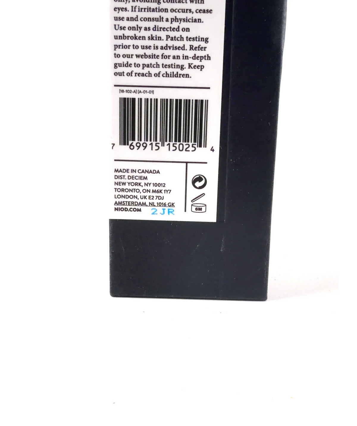 NIOD Ethylated L-Ascorbic Acid 30% Network ELAN 30ml — Batch number or expiry date