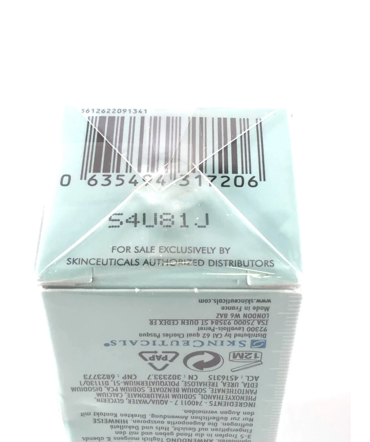 SkinCeuticals Hydrating B5 Gel 30ml — Batch number or expiry date