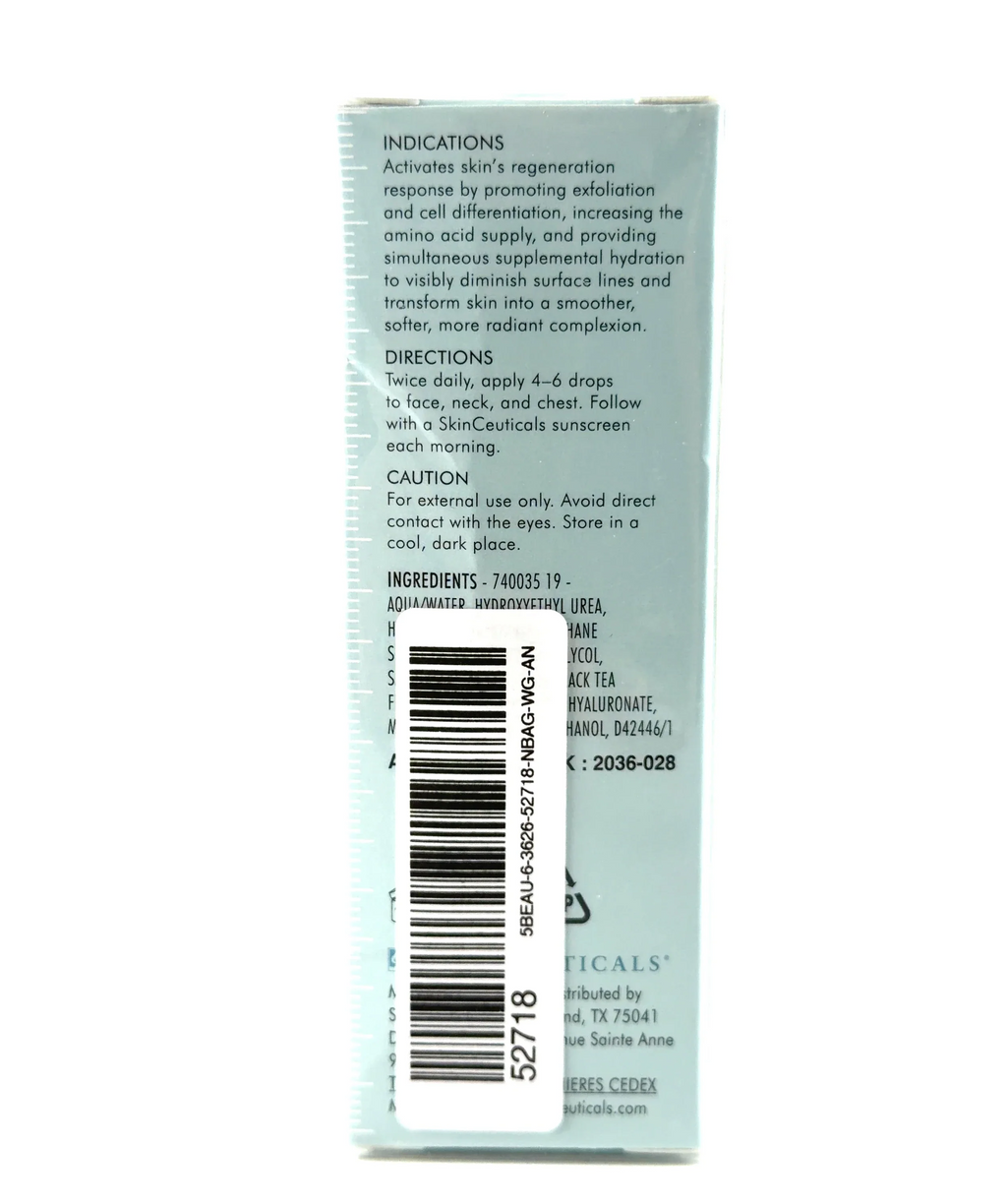 SkinCeuticals Retexturing Activator Bi-Functional Resurfacing and Replenishing Serum 30ml — Ingredients