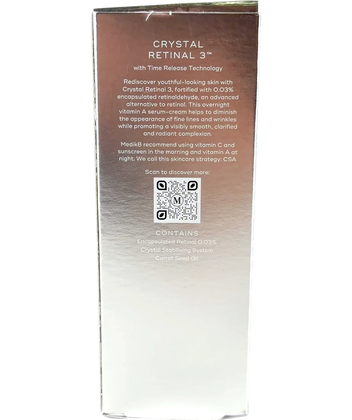 Medik8 Crystal Retinal 3 Stable Retinal Night Serum 30ml — Back