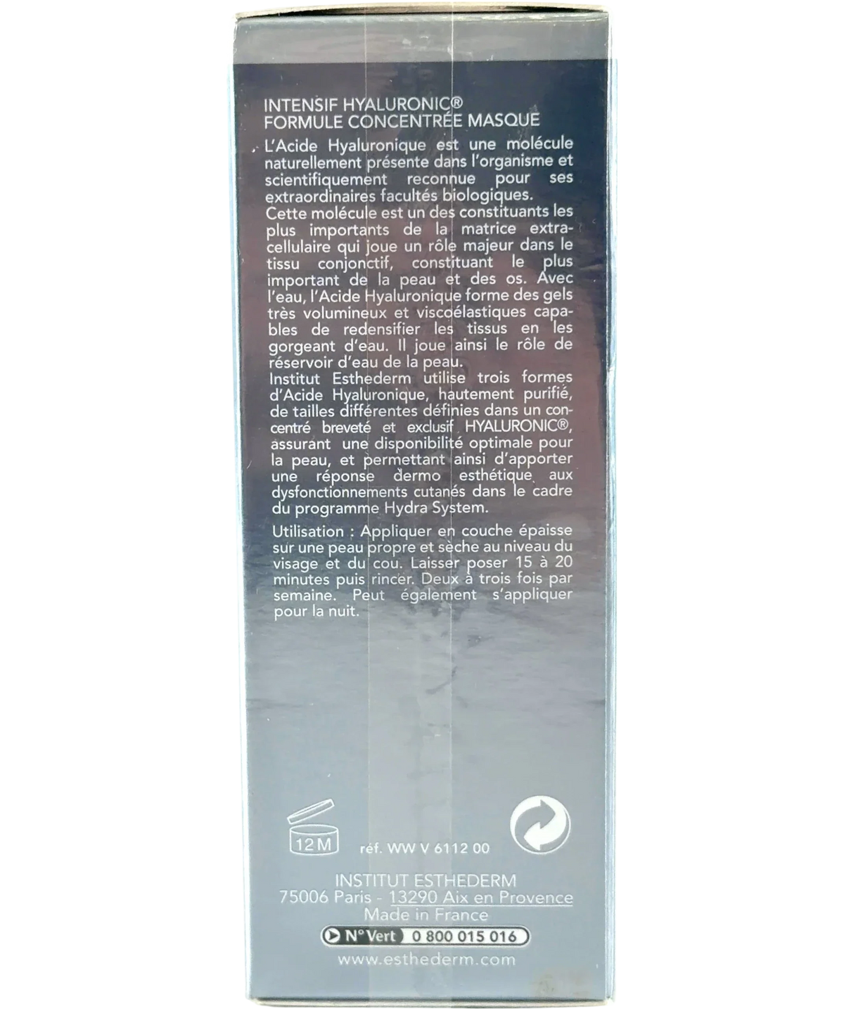 Institut Esthederm Intensive Hyaluronic Mask 75ml — Back