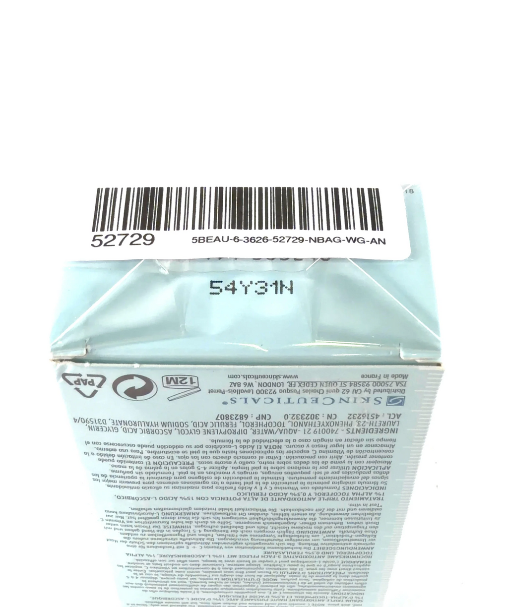 SkinCeuticals C E Ferulic Antioxidant Serum 30ml — Batch number or expiry date