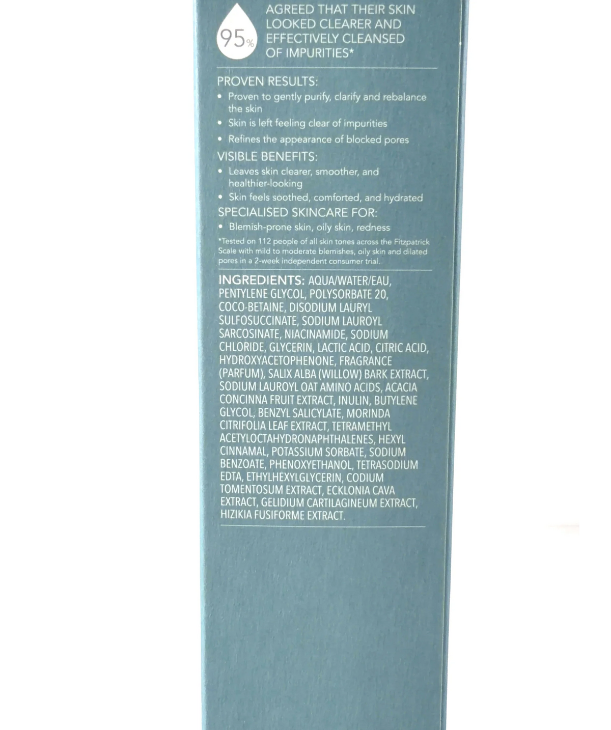 AMELIORATE Clarifying Facial Cleanser 200ml — Ingredients