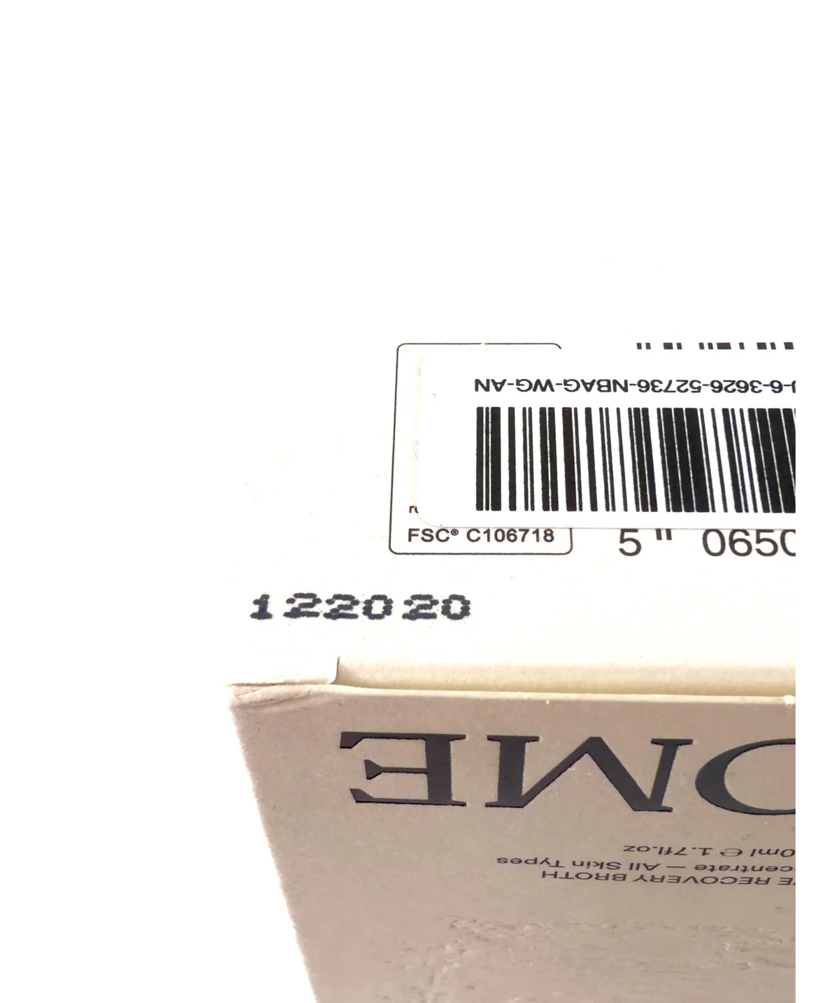 REOME Active Recovery Broth Serum Concentrate 50ml — Batch number or expiry date
