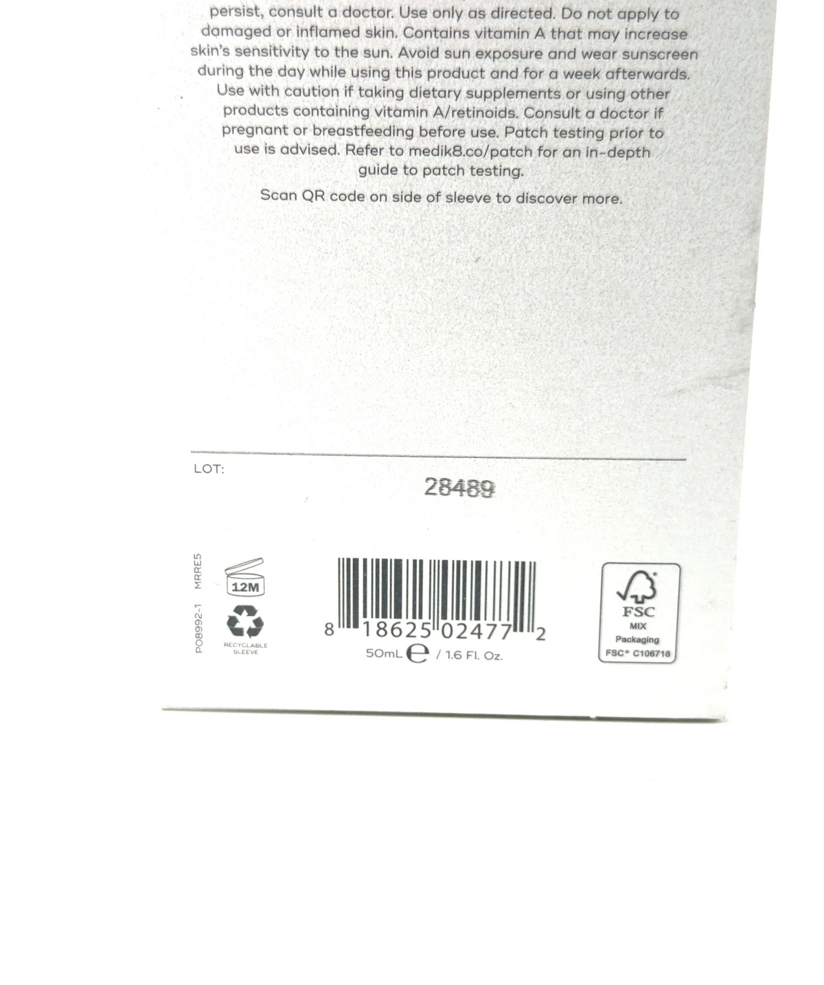 Medik8 r-Retinoate Youth Activating Cream Day & Night 50ml — Size