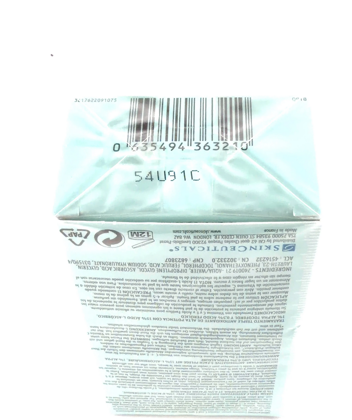 SkinCeuticals C E Ferulic Antioxidant Serum 30ml — Batch number or expiry date