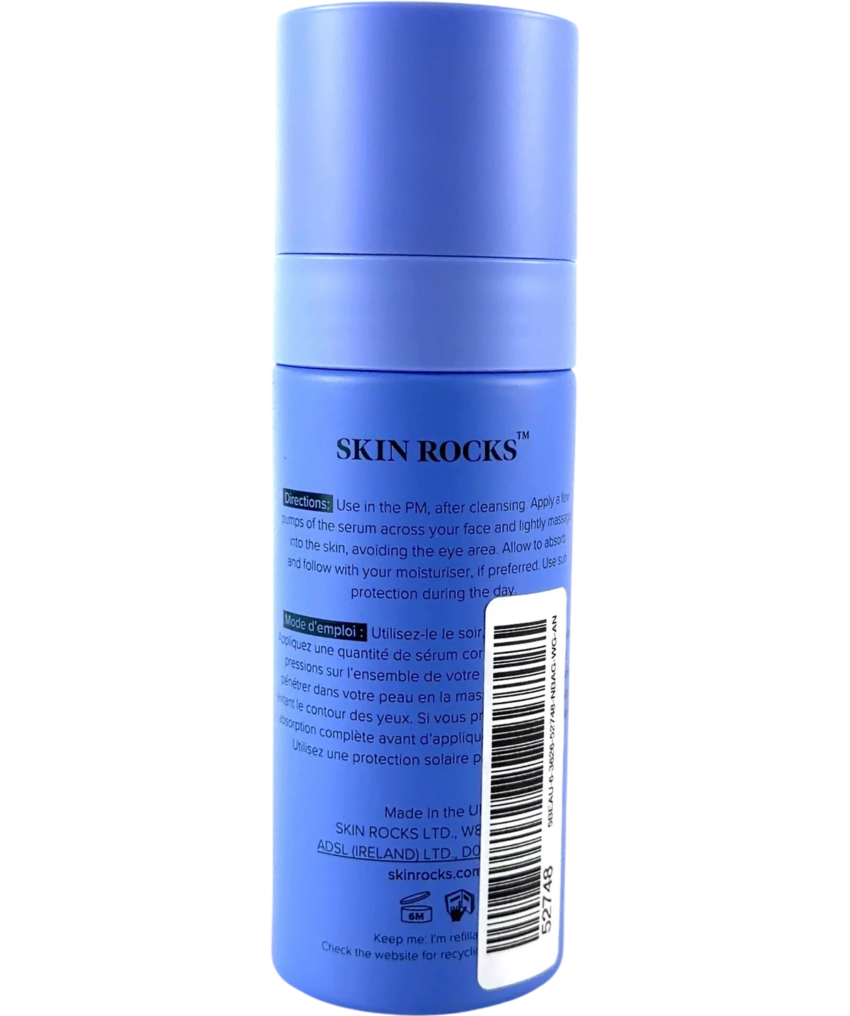 Skin Rocks Retinoid 2 Vitamin A Face Serum 30ml — Back