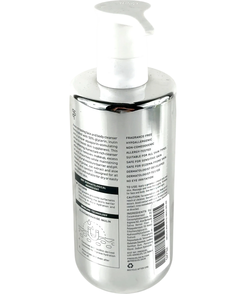 Prequel Gleanser Non-Drying Glycerin Cleanser 400ml — Back