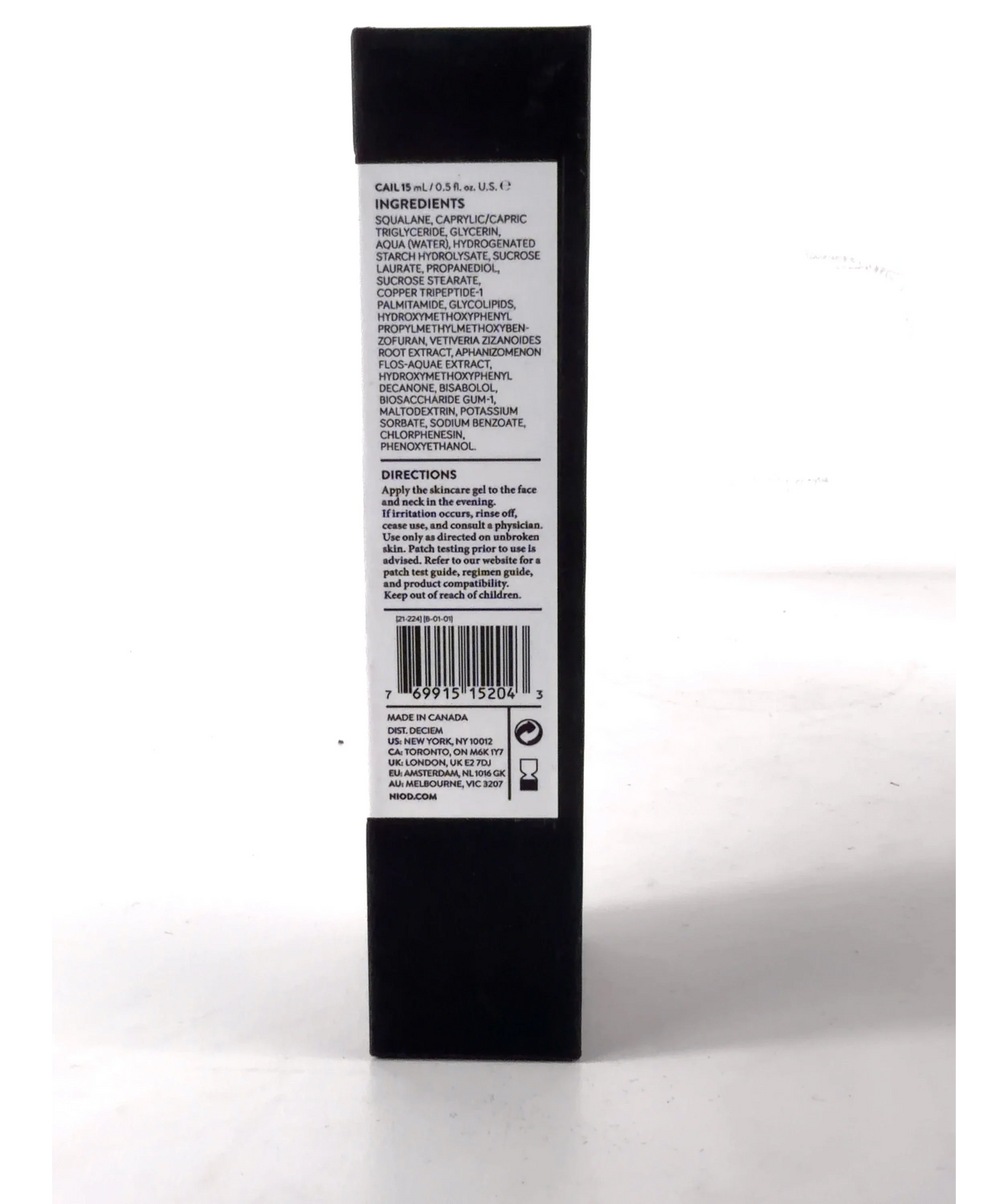 NIOD Copper Amino Isolate Lipid 1% Serum 15ml — Ingredients