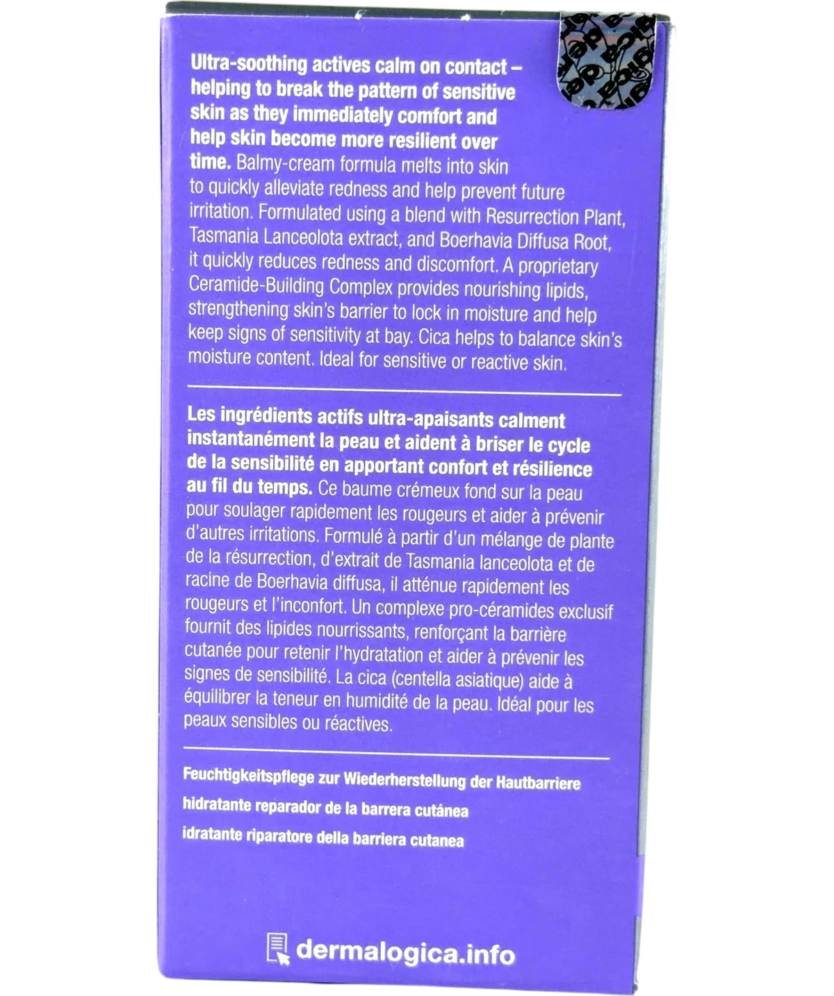 Dermalogica UltraCalming Stabilizing Repair Cream 50ml — Back