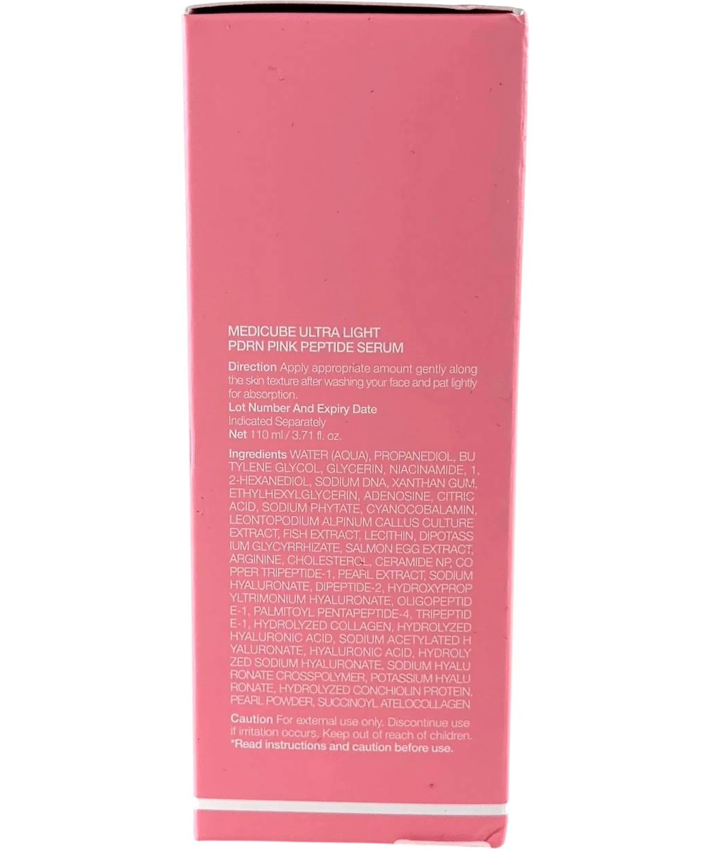 Medicube Ultra Light PDRN Pink Peptide Serum 110ml — Back