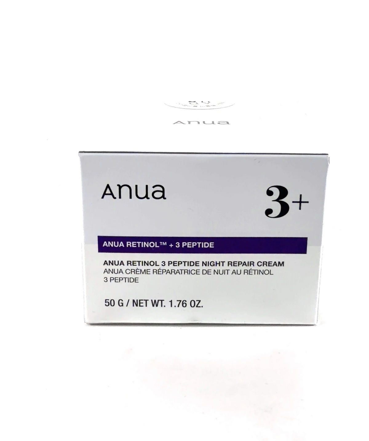 anua Retinol 3 Peptide Night Repair Cream, size 50g — care label