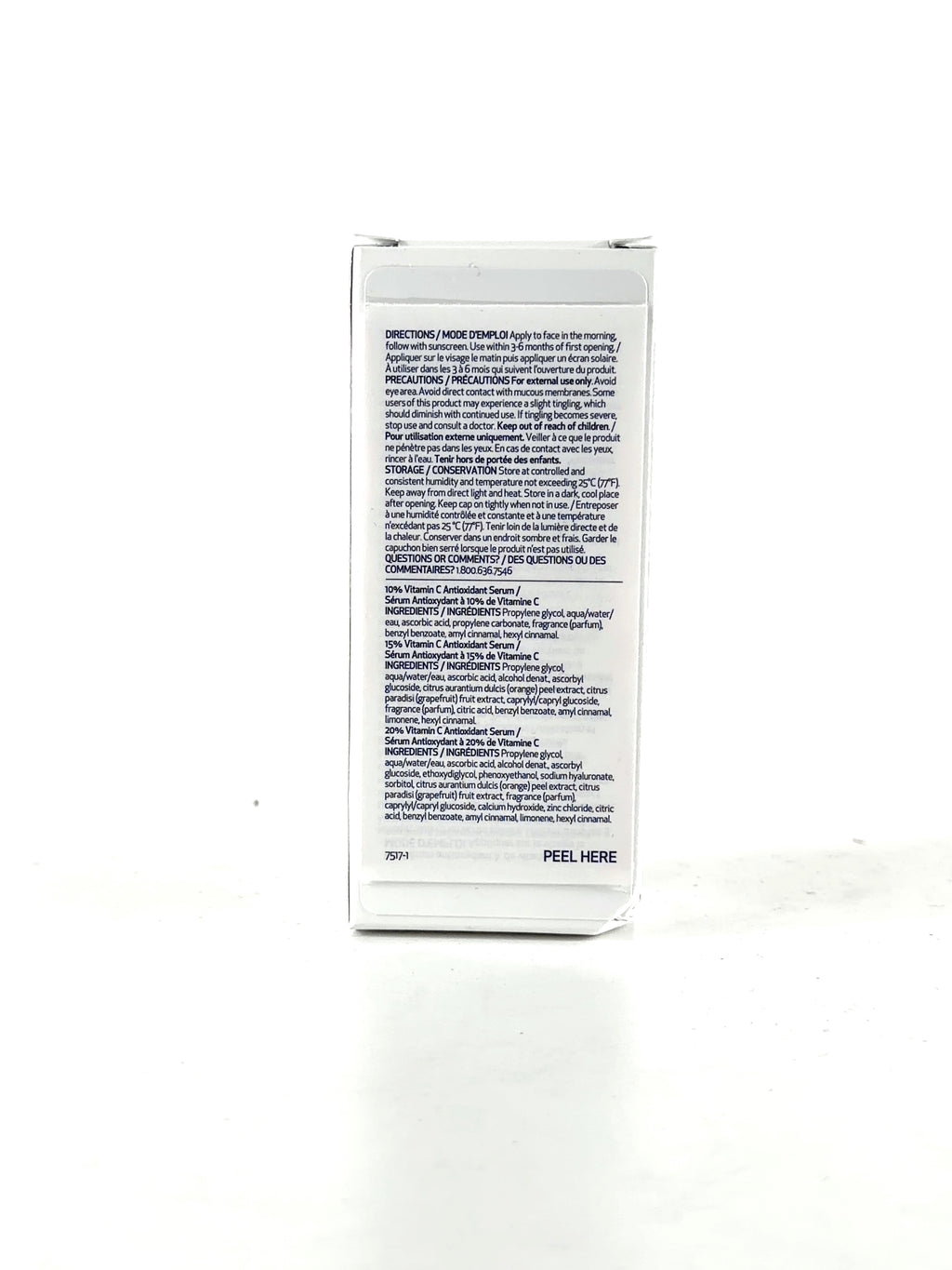 obagi Professional-C Serum 20%, size 30ml — back